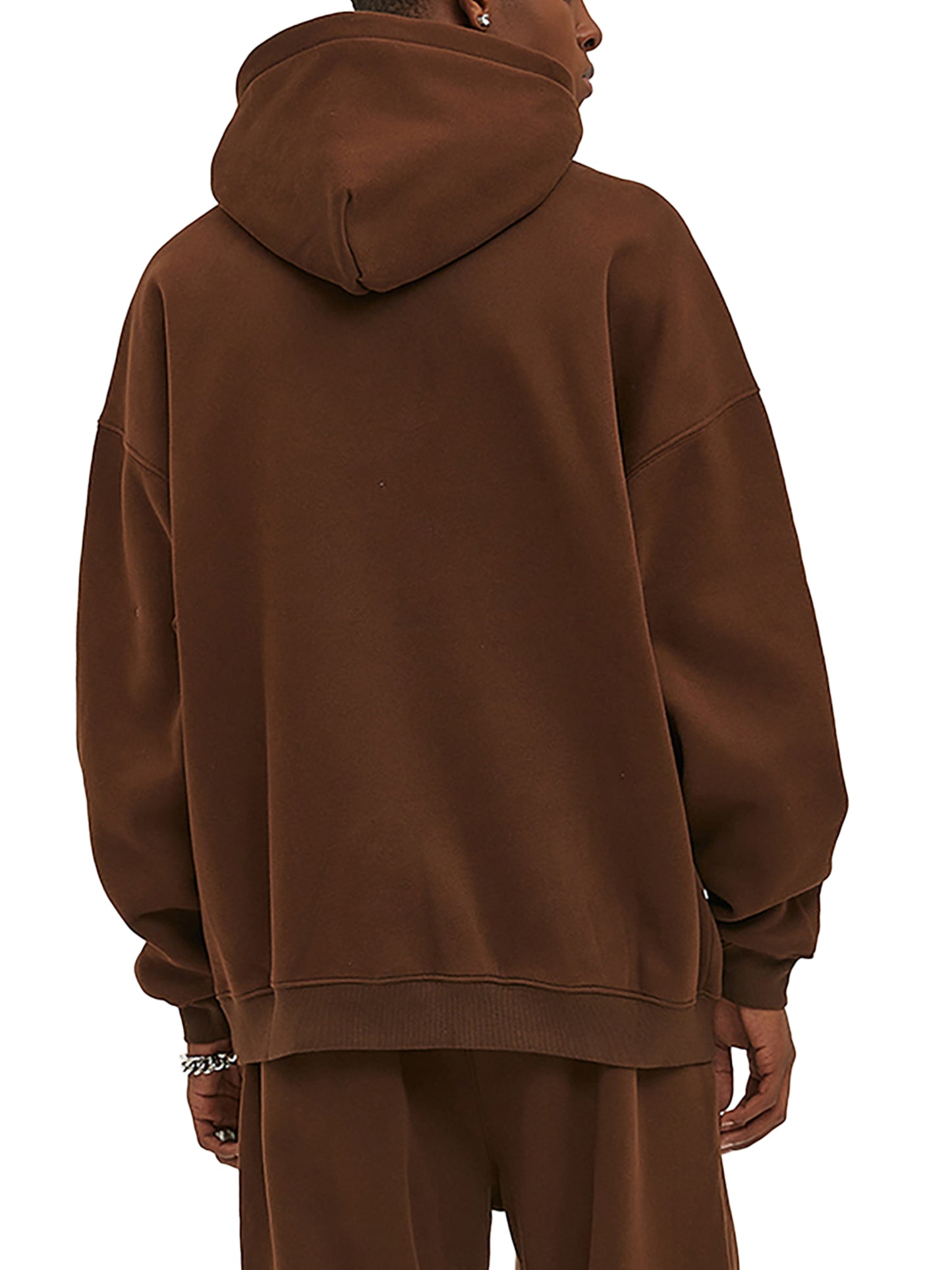 Oversized Heavyweight Cotton  Fleeced Hoodie