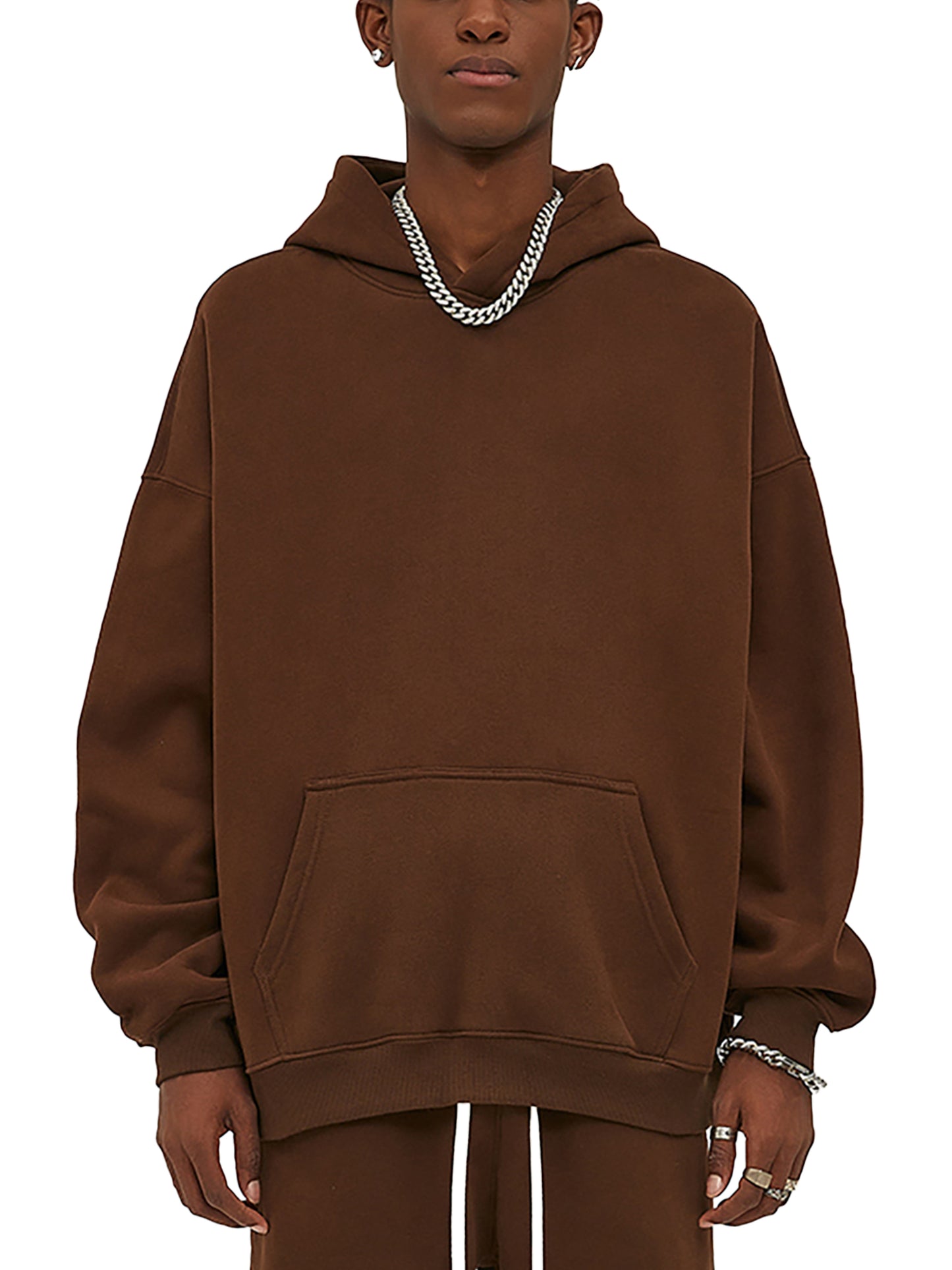 Oversized  Heavyweight Cotton Fleeced Hoodie