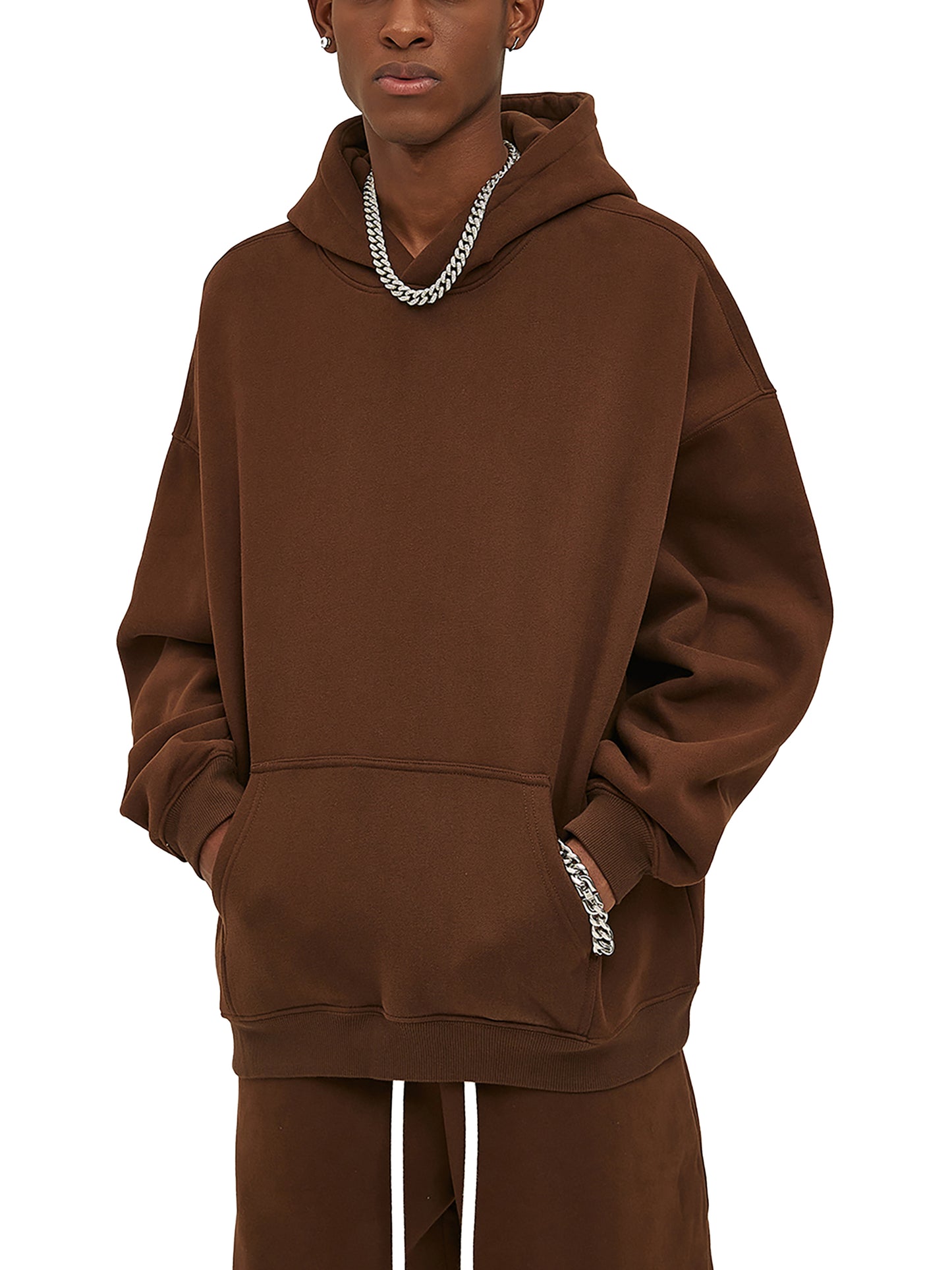 Oversized  Heavyweight Cotton Fleeced Hoodie